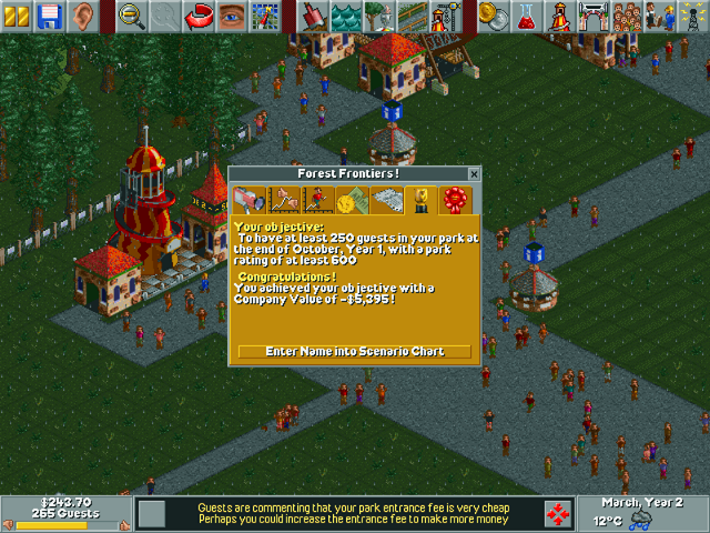 RollerCoaster Tycoon Microsoft Windows PC CD-PC Gamez USA