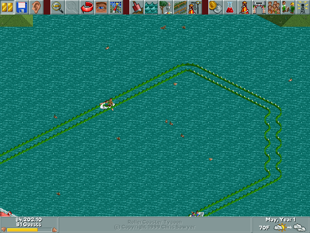 RollerCoaster Tycoon Microsoft Windows PC CD-PC Gamez USA