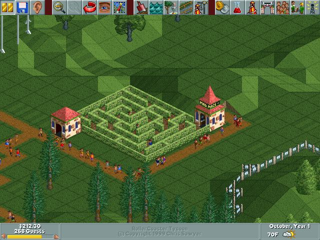 RollerCoaster Tycoon Microsoft Windows PC CD-PC Gamez USA