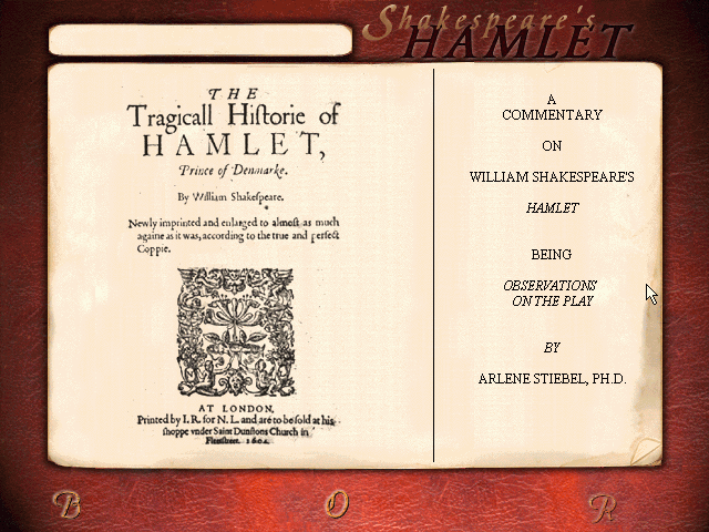 William Shakespeare's Hamlet A Murder Mystery Microsoft WIndows PC CD-PC Gamez USA