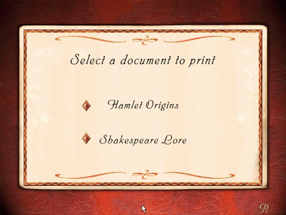 William Shakespeare's Hamlet A Murder Mystery Microsoft WIndows PC CD-PC Gamez USA