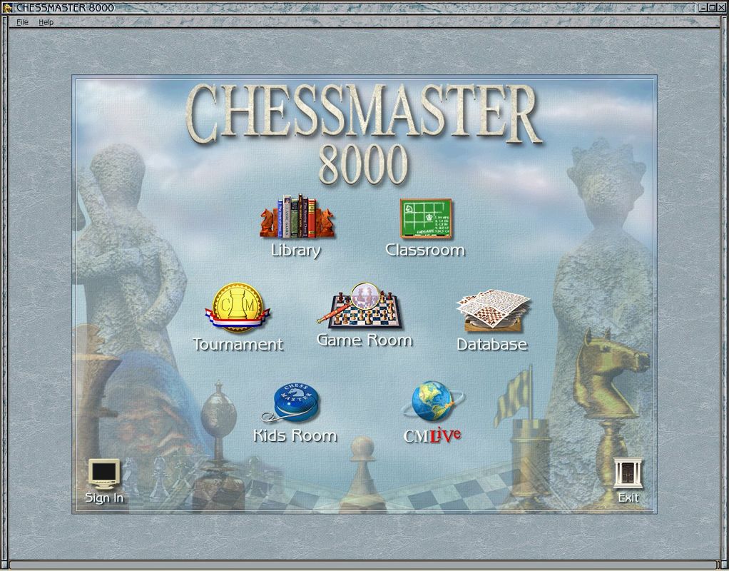 Chessmaster 8000 Disc 1-2 Microsoft Windows PC CD-PC Gamez USA