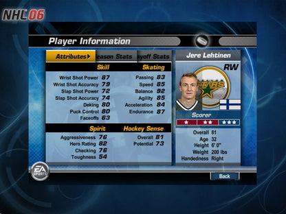 NHL 06 Microsoft Windows PC CD-PC Gamez USA