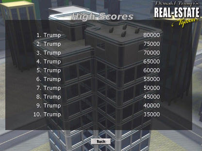 Donald Trump's Real Estate Tycoon Microsoft Windows PC CD-PC Gamez USA
