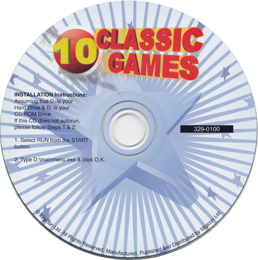 10 Brain Teaser Games Windows CD-Rom Microsoft Windows PC CD by PC Gamez USA