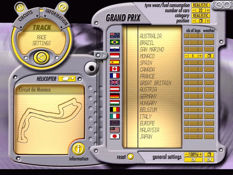 F1 World Grand Prix Microsoft Windows PC CD-PC Gamez USA