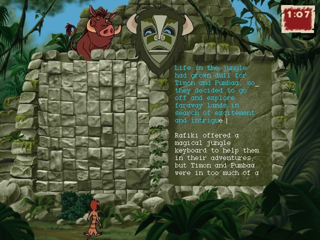 Adventures in Typing with Timon & Pumbaa Microsoft Windows PC CD-PC Gamez USA