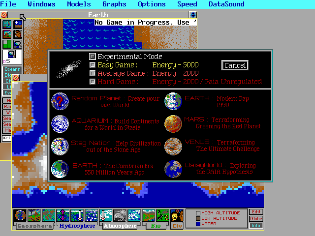 SimEarth Microsoft Windows PC CD-PC Gamez USA
