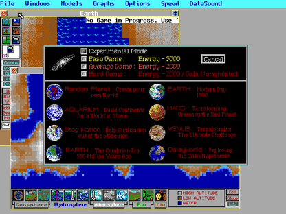 SimEarth Microsoft Windows PC CD-PC Gamez USA