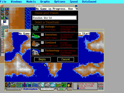 SimEarth Microsoft Windows PC CD-PC Gamez USA