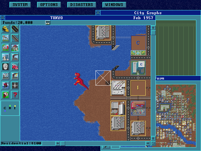 SimCity Enhanced CD-ROM Microsoft Windows PC CD-PC Gamez USA