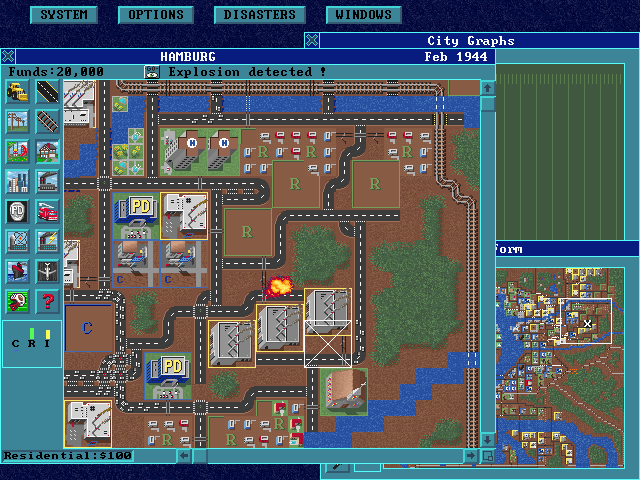SimCity Enhanced CD-ROM Microsoft Windows PC CD-PC Gamez USA