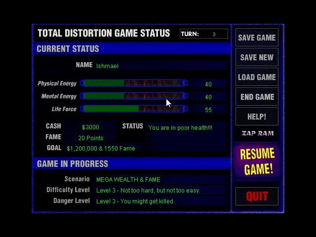 Total Distortion Microsoft Windows PC CD-PC Gamez USA