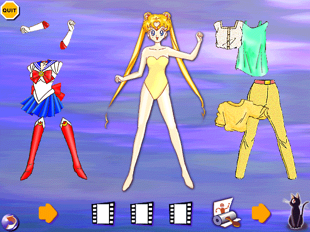 The 3D Adventures of Sailor Moon Microsoft Windows PC CD-PC Gamez USA