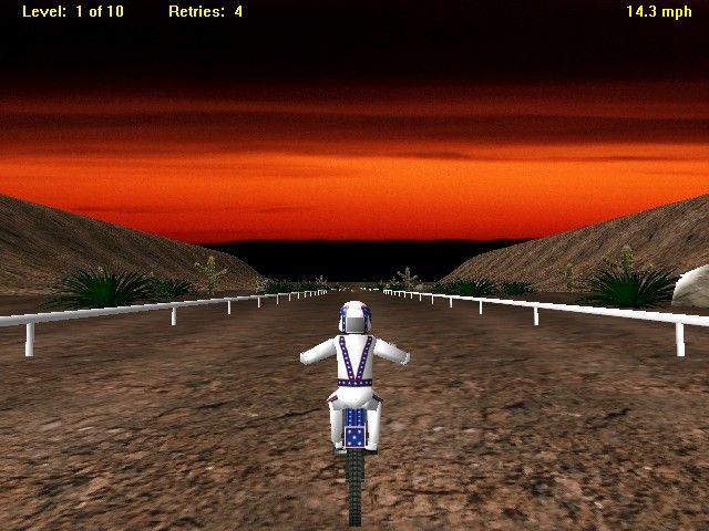 Evel Knievel Interactive Stunt Game Microsoft Windows PC CD-PC Gamez USA
