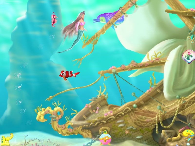 Barbie Mermaid Adventure Microsoft Windows PC CD-PC Gamez USA