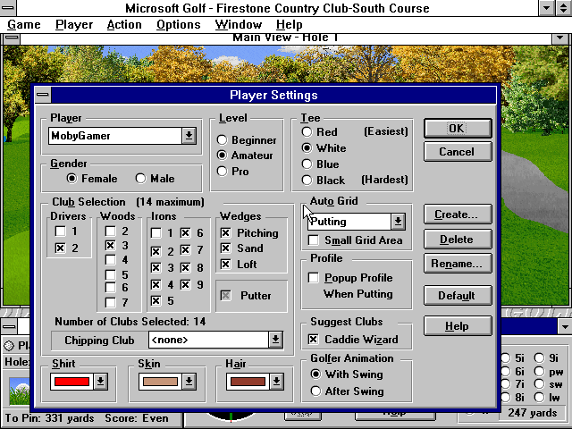 Microsoft Golf 2.0 Microsoft Windows PC CD-PC Gamez USA