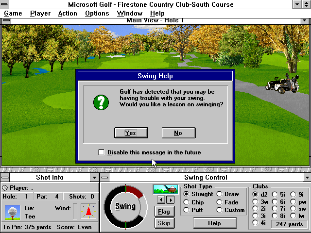Microsoft Golf 2.0 Microsoft Windows PC CD-PC Gamez USA