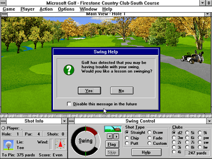Microsoft Golf 2.0 Microsoft Windows PC CD-PC Gamez USA