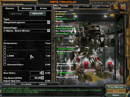 MechWarrior 4 Mercenaries Disc 1 -2 Microsoft Windows PC CD-PC Gamez USA