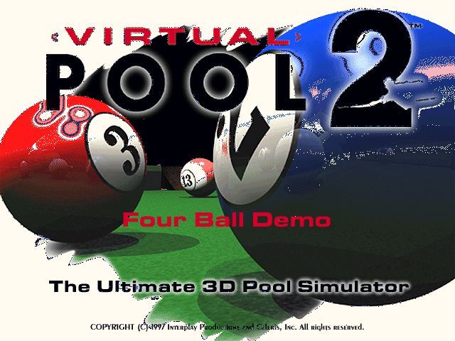 Virtual Pool 2 Microsoft Windows PC CD-PC Gamez USA