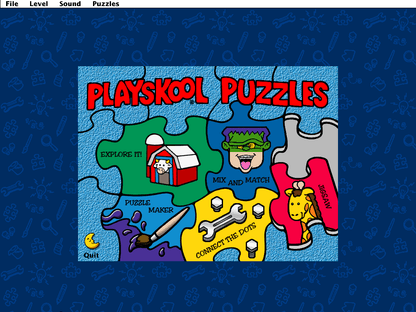 Playskool Puzzles (1995) Microsoft Windows 3.X CD by PC Gamez USA