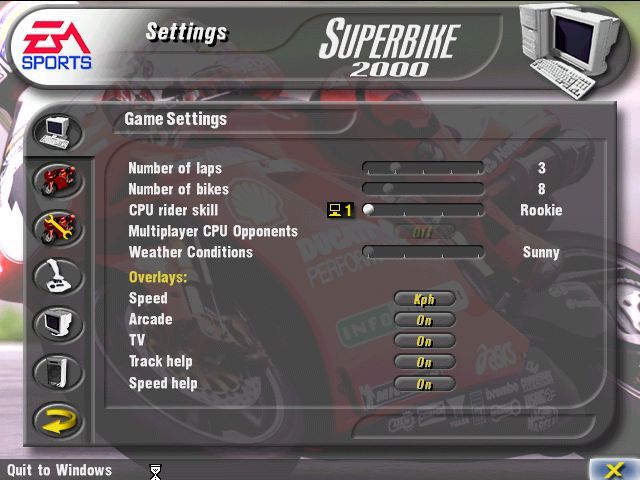 Superbike 2000 Microsoft Windows PC CD-PC Gamez USA