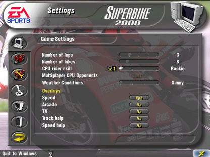 Superbike 2000 Microsoft Windows PC CD-PC Gamez USA