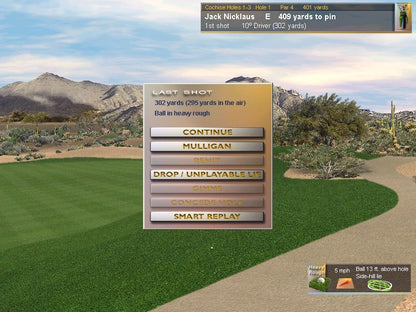 Jack Nicklaus 6 Golden Bear Challenge Microsoft Windows PC CD-PC Gamez USA
