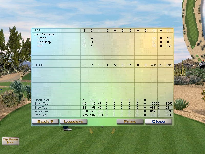 Jack Nicklaus 6 Golden Bear Challenge Microsoft Windows PC CD-PC Gamez USA