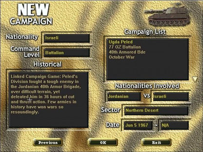Divided Ground Middle East Conflict 1948-1973 Microsoft Windows PC CD-PC Gamez USA