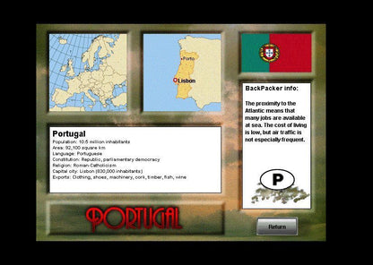 Backpacker 1995 Microsoft Windows PC CD-PC Gamez USA