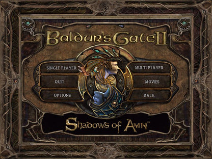 Baldur’s Gate II Shadows of amn Disc 1-4 Microsoft Windows PC CD-PC Gamez USA