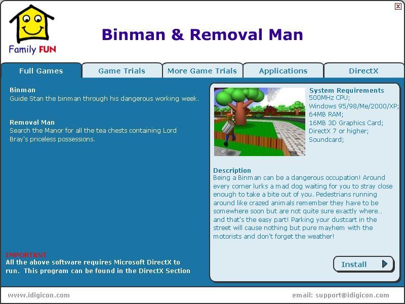 Binman and Removal Man Microsoft Windows PC CD-PC Gamez USA