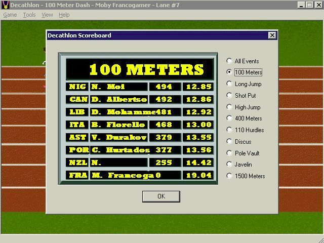 Caitlyn Jenner's World Class Decathlon Microsoft Windows PC CD-PC Gamez USA