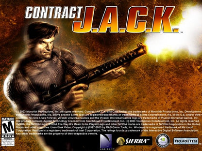 Contract J.A.C.K. Disc 1-2 2003 Microsoft Windows PC CD Sierra Entertainment Monolith-PC Gamez USA
