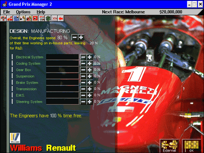 Grand Prix Manager 2 Microsoft Windows PC CD-PC Gamez USA