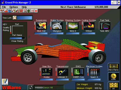 Grand Prix Manager 2 Microsoft Windows PC CD-PC Gamez USA