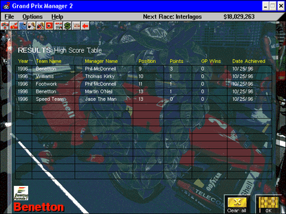 Grand Prix Manager 2 Microsoft Windows PC CD-PC Gamez USA