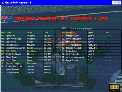 Grand Prix Manager 2 Microsoft Windows PC CD-PC Gamez USA