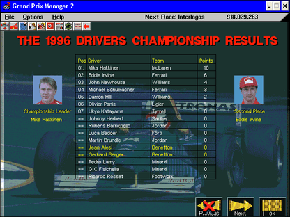 Grand Prix Manager 2 Microsoft Windows PC CD-PC Gamez USA