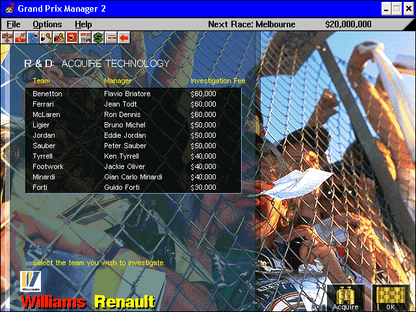 Grand Prix Manager 2 Microsoft Windows PC CD-PC Gamez USA