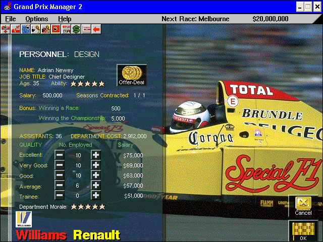 Grand Prix Manager 2 Microsoft Windows PC CD-PC Gamez USA