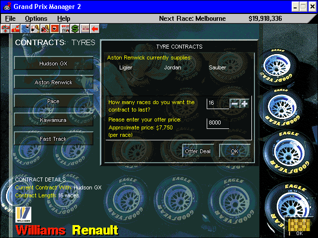 Grand Prix Manager 2 Microsoft Windows PC CD-PC Gamez USA