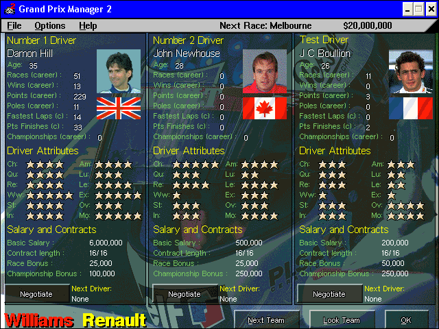 Grand Prix Manager 2 Microsoft Windows PC CD-PC Gamez USA