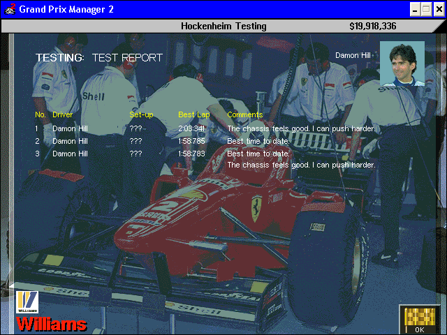 Grand Prix Manager 2 Microsoft Windows PC CD-PC Gamez USA