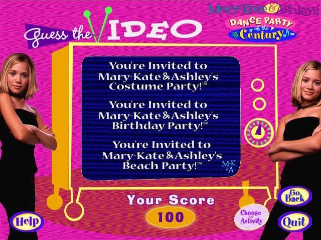 Mary Kate Ashley's DANCE PARTY of the century Microsoft Windows PC CD-PC Gamez USA