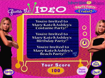 Mary Kate Ashley's DANCE PARTY of the century Microsoft Windows PC CD-PC Gamez USA