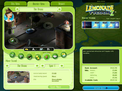 Lemonade Tycoon 2 - New York City Microsoft Windows PC CD-PC Gamez USA