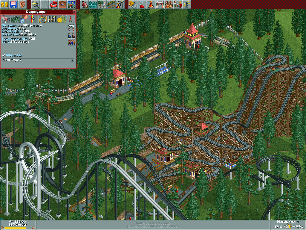 RollerCoaster Tycoon - Loopy Landscapes Microsoft Windows PC CD-PC Gamez USA